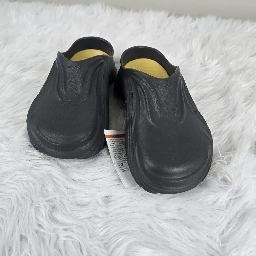 Crocs Echo Wave Black Sand 210521-0LD Men Size 8 Women's 10 New Slip On Comfort